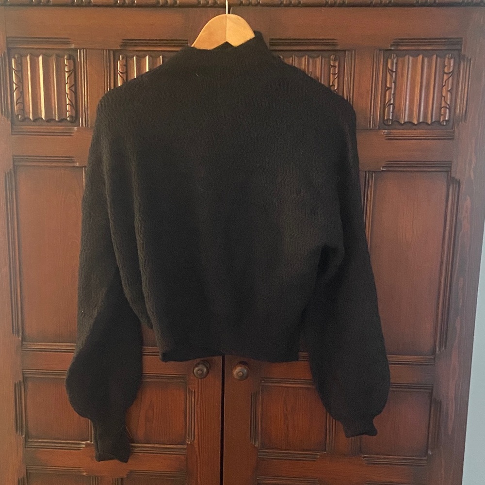 Molly Bracken Elegant Black mock neck sweater